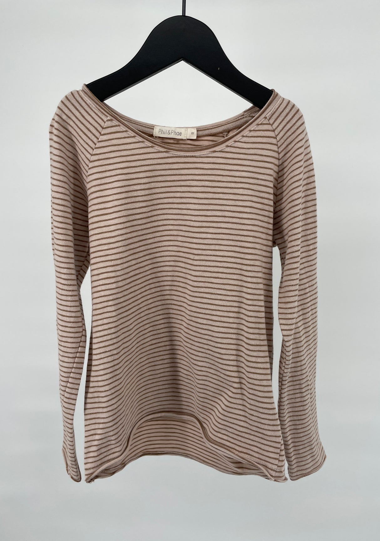 Longsleeve Bruin Gestreept Maat 116