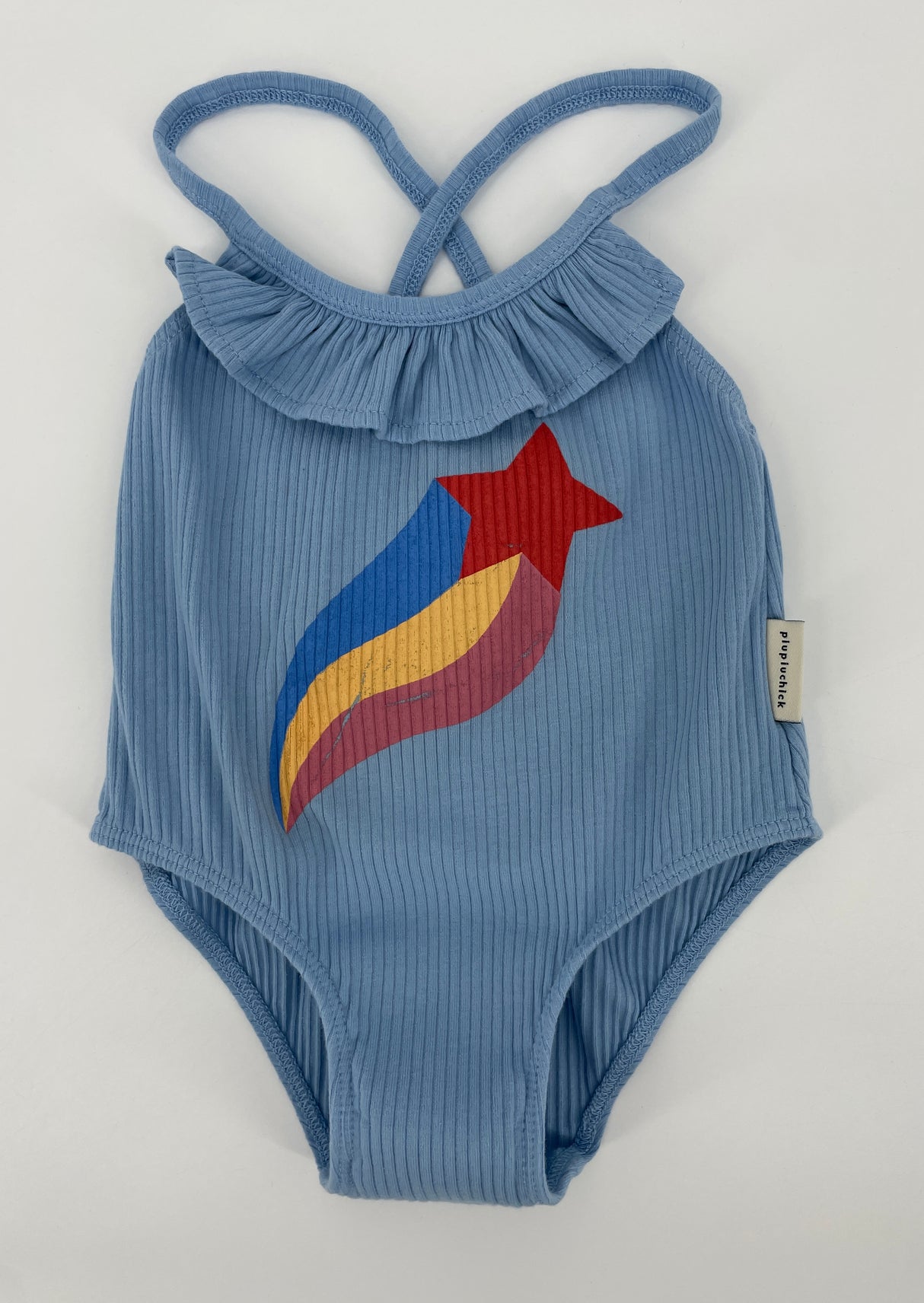 Badpak Lichtblauw Ster Roesjes Maat 98