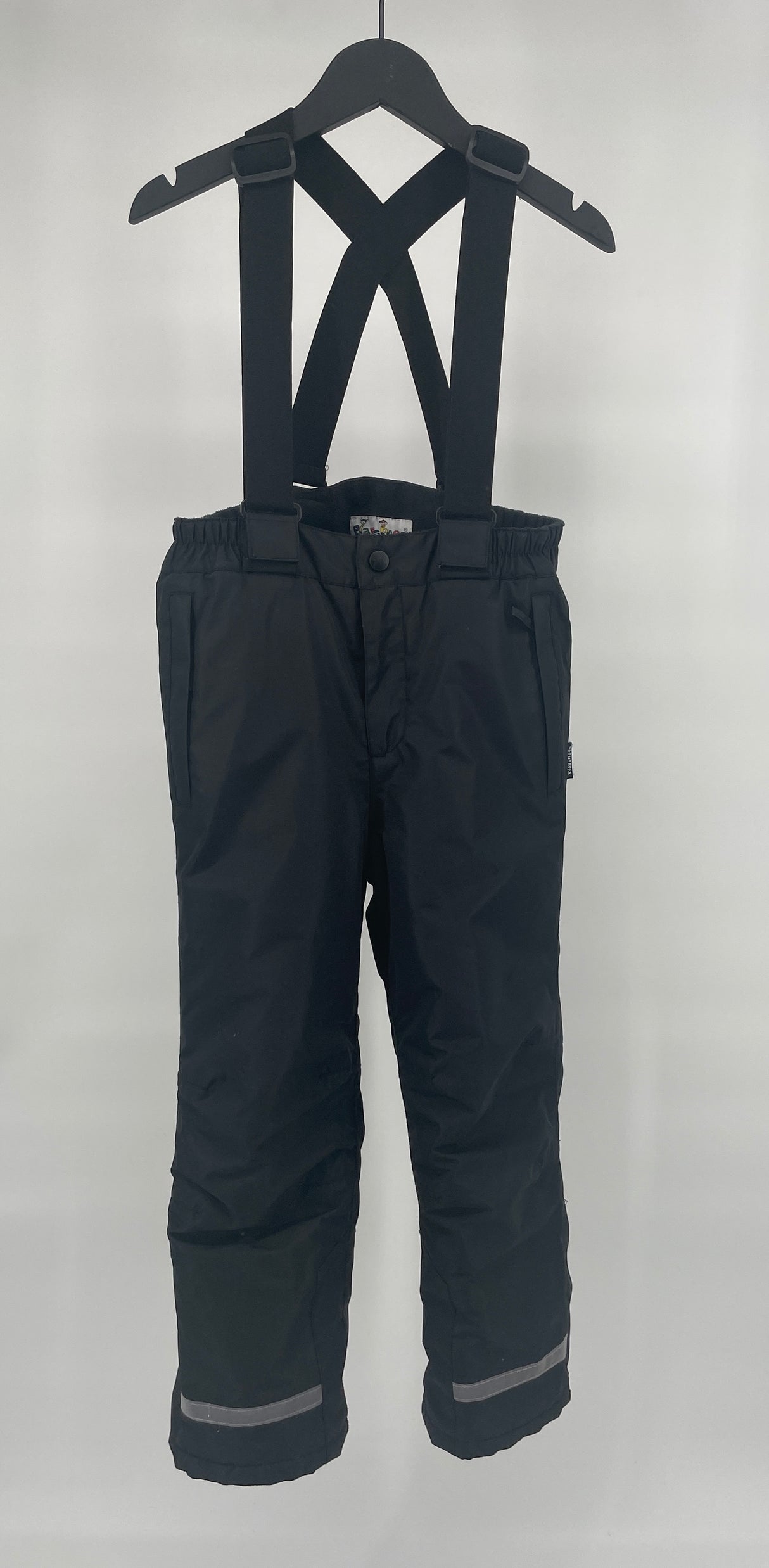 Skibroek Zwart met Bretels Maat 128