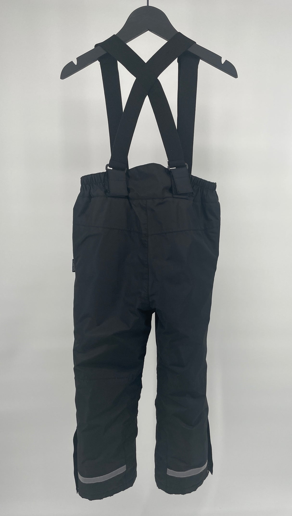 Skibroek Zwart met Bretels Maat 128
