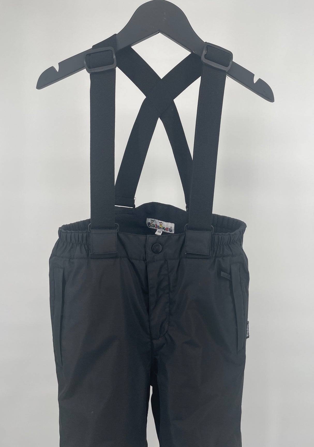 Skibroek Zwart met Bretels Maat 128