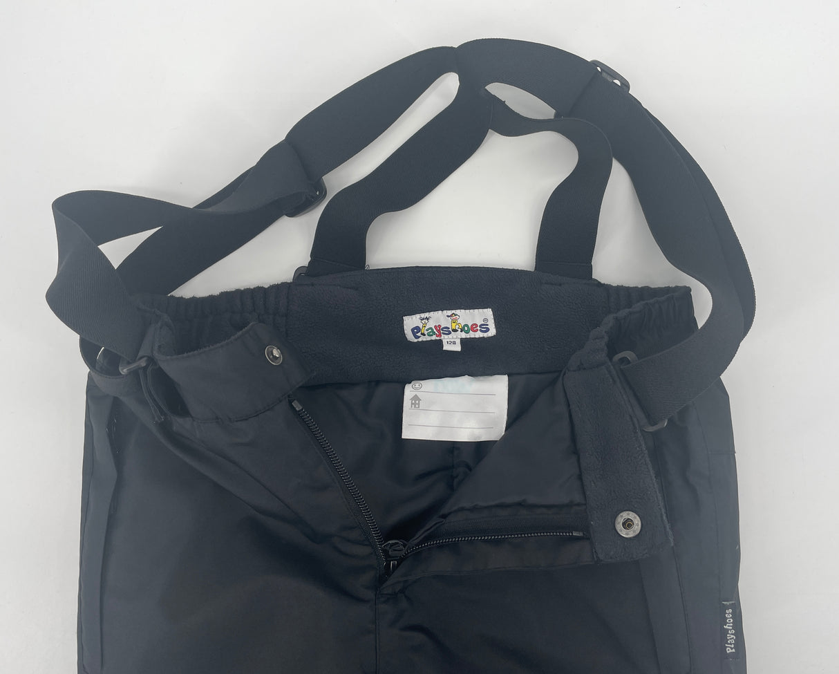 Skibroek Zwart met Bretels Maat 128