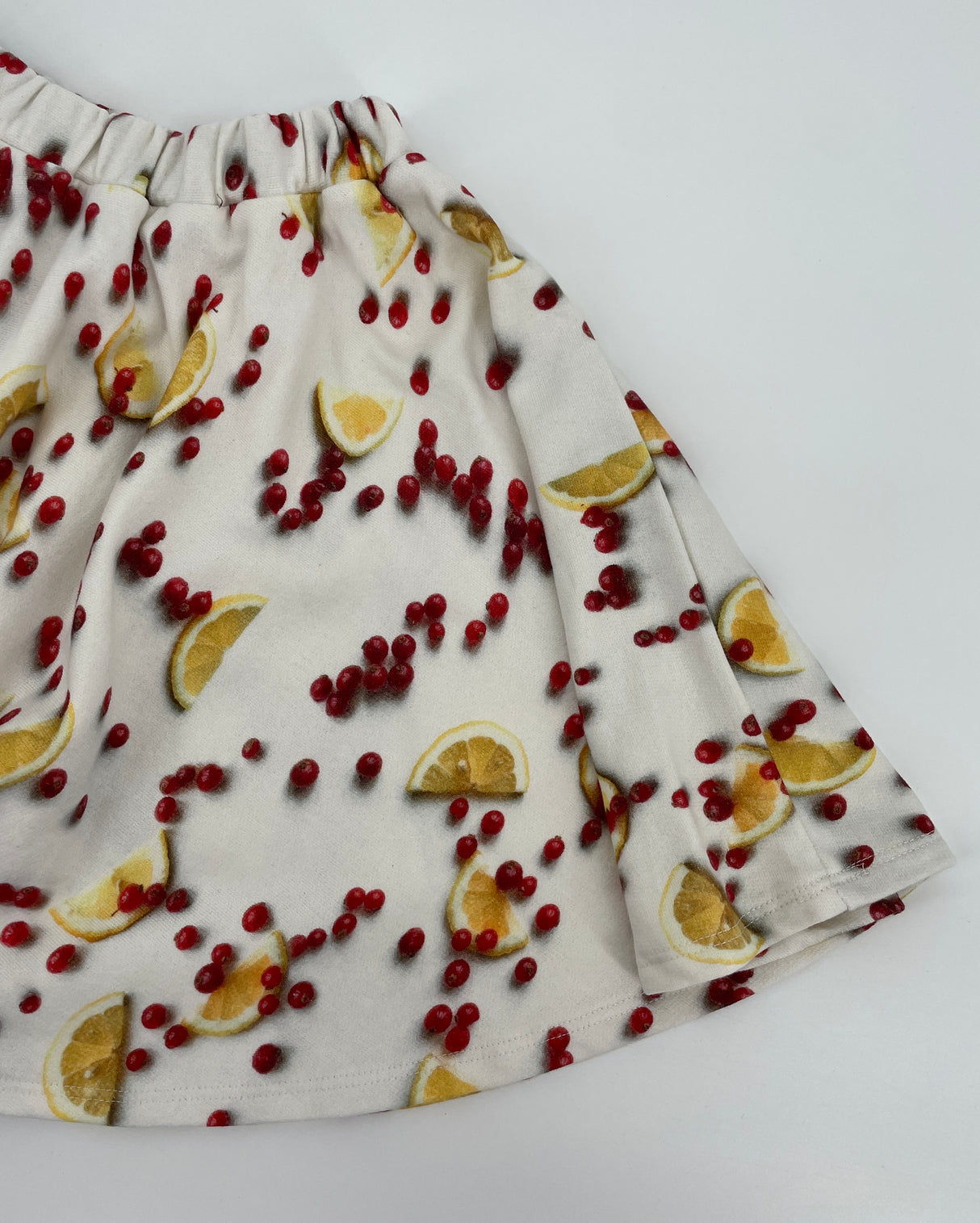 Rokje Beige met Fruit Maat 80 / 86