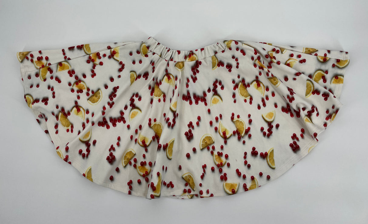 Rokje Beige met Fruit Maat 80 / 86