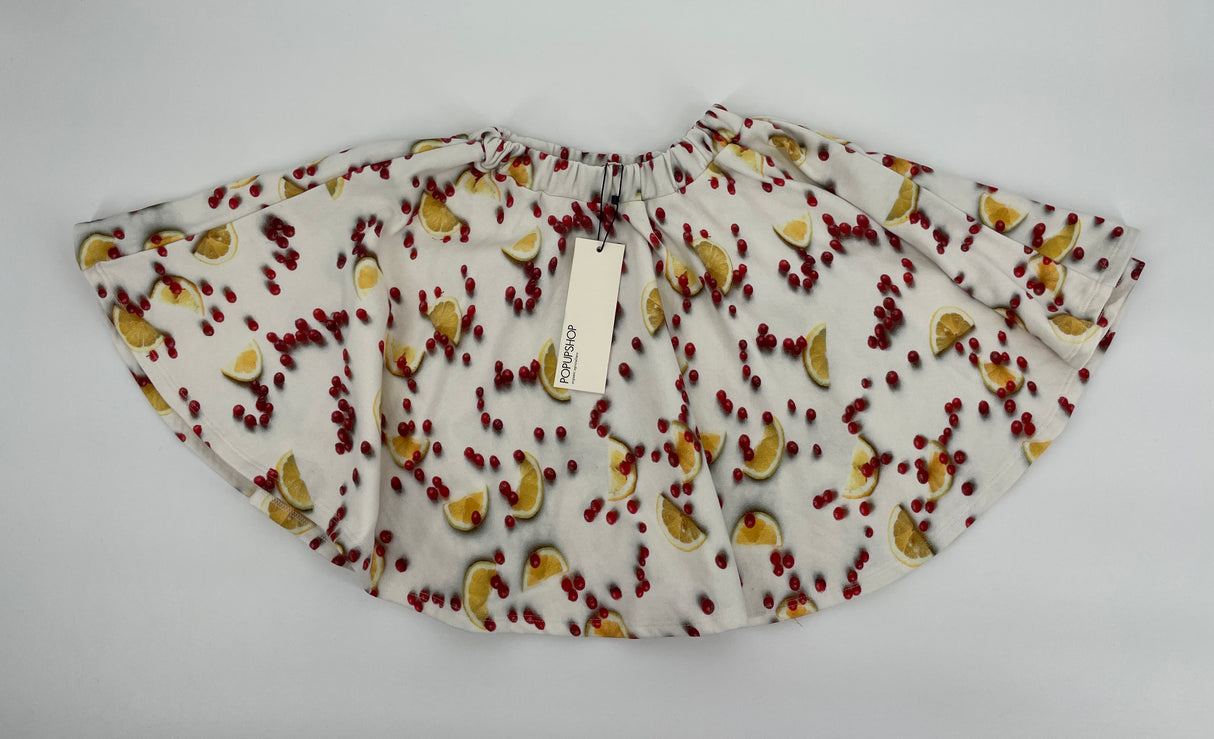 Rokje Beige met Fruit Maat 80 / 86