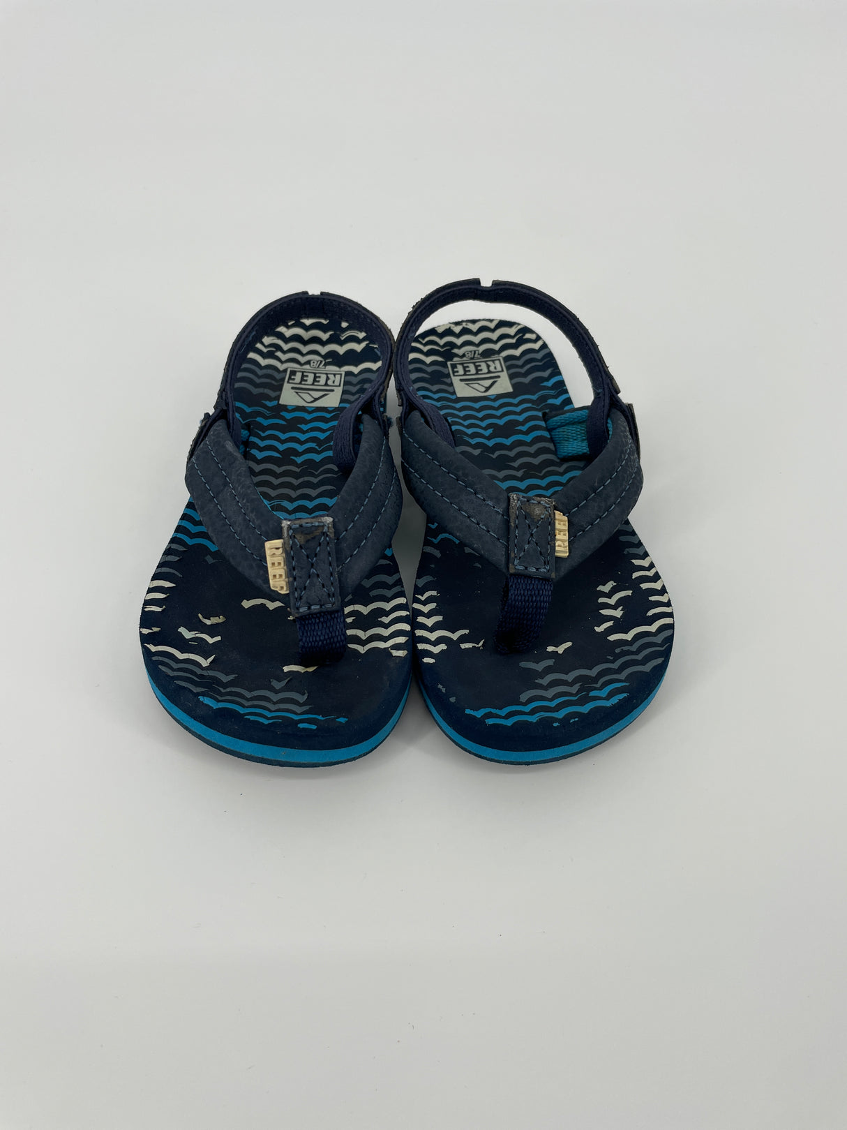 Slippers Blauw Golfjes Maat 23 / 24