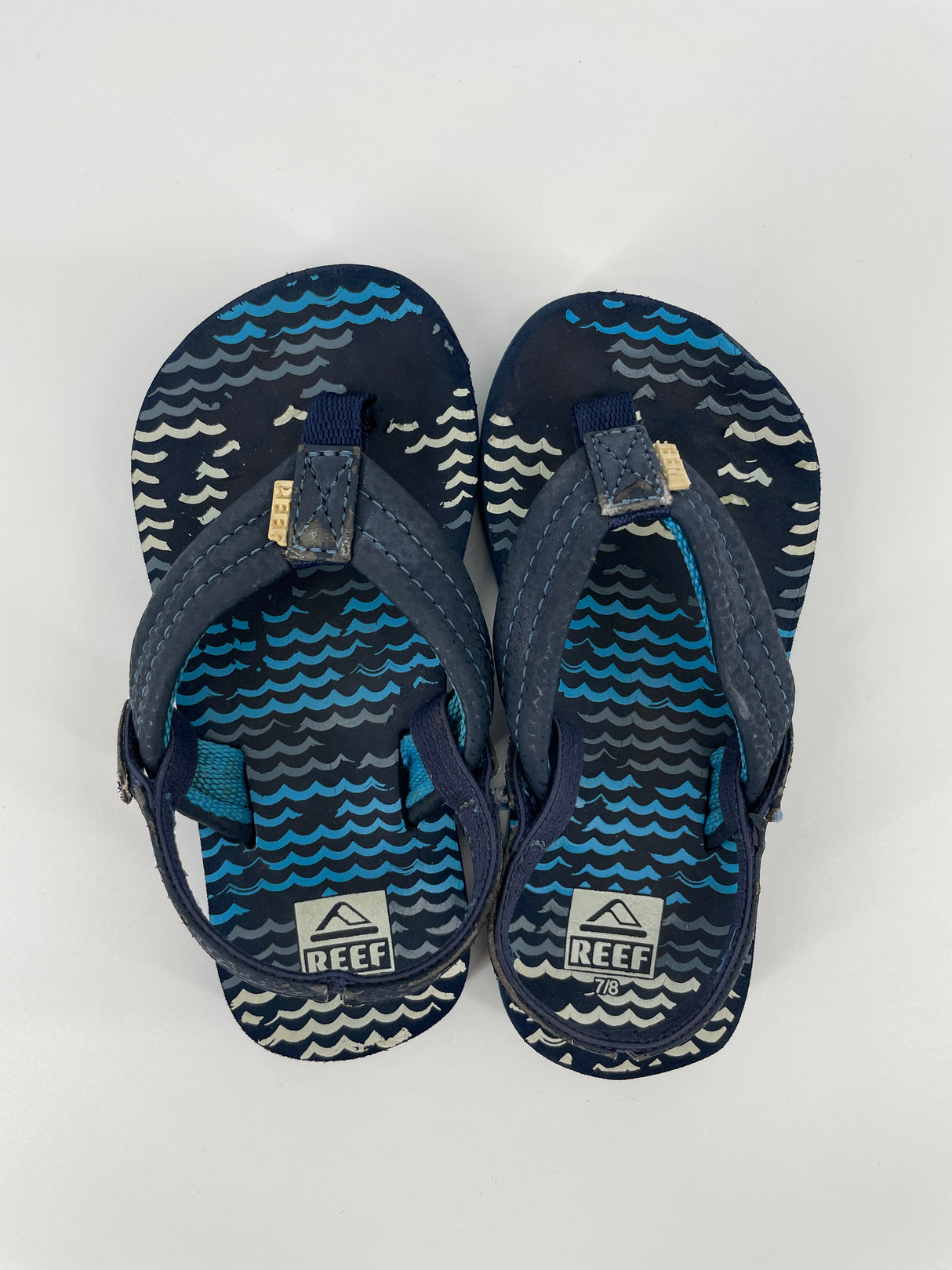 Slippers Blauw Golfjes Maat 23 / 24