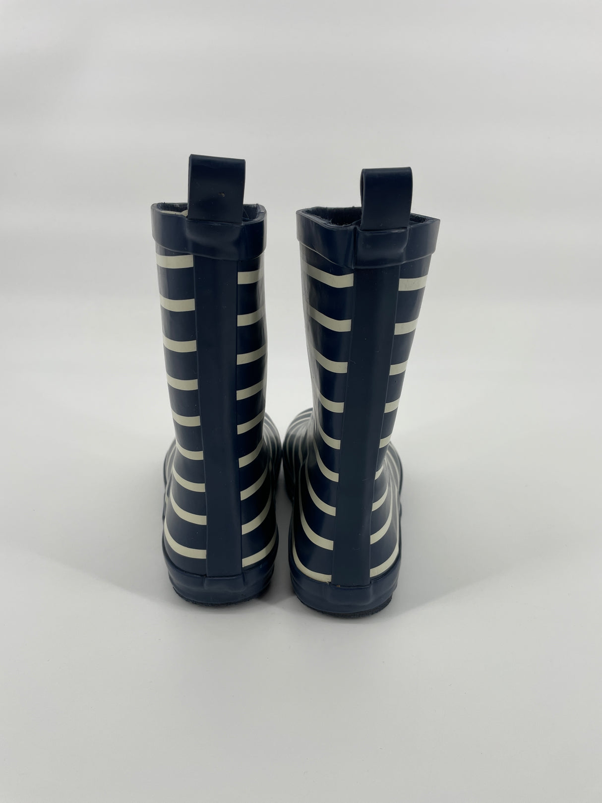 Regenlaarzen Donkerblauw met witte strepen Maat 34