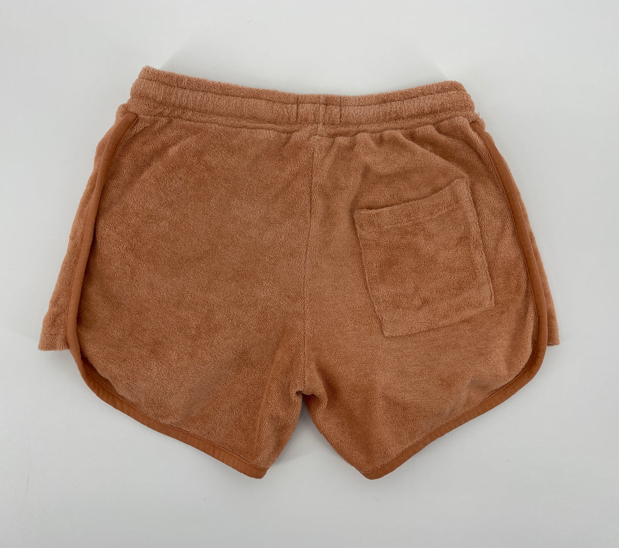 Korte Broek Bruin Badstof Maat 128 / 134