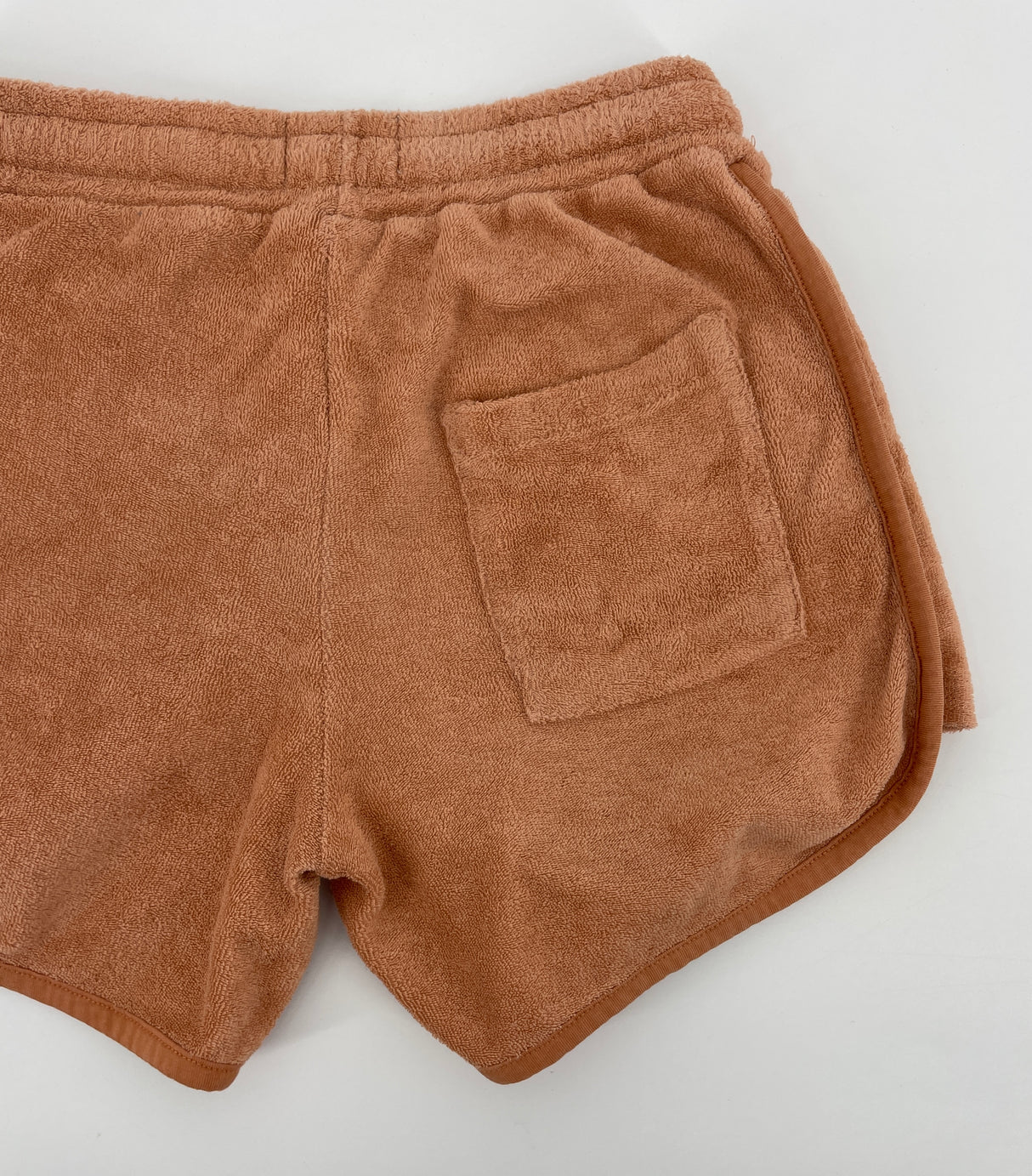 Korte Broek Bruin Badstof Maat 128 / 134