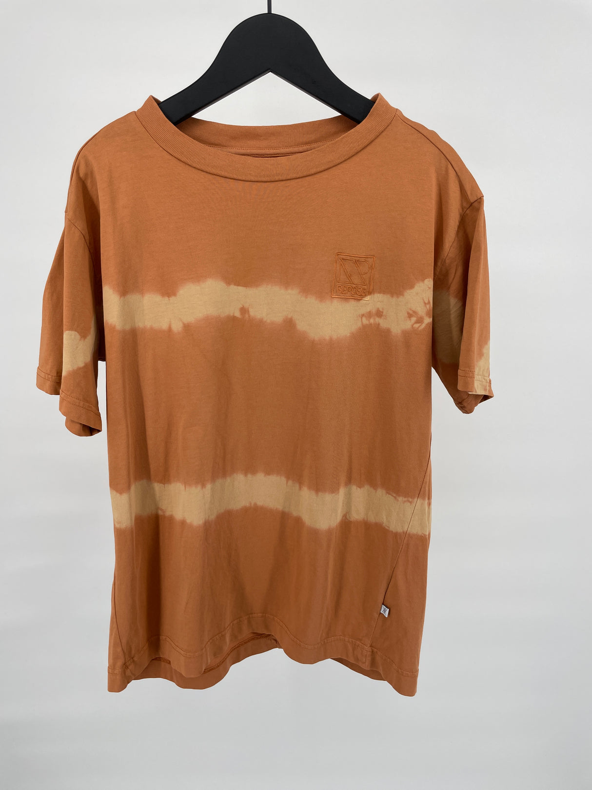 T-shirt Oranje Bruin Tie Dye Maat 140 / 146