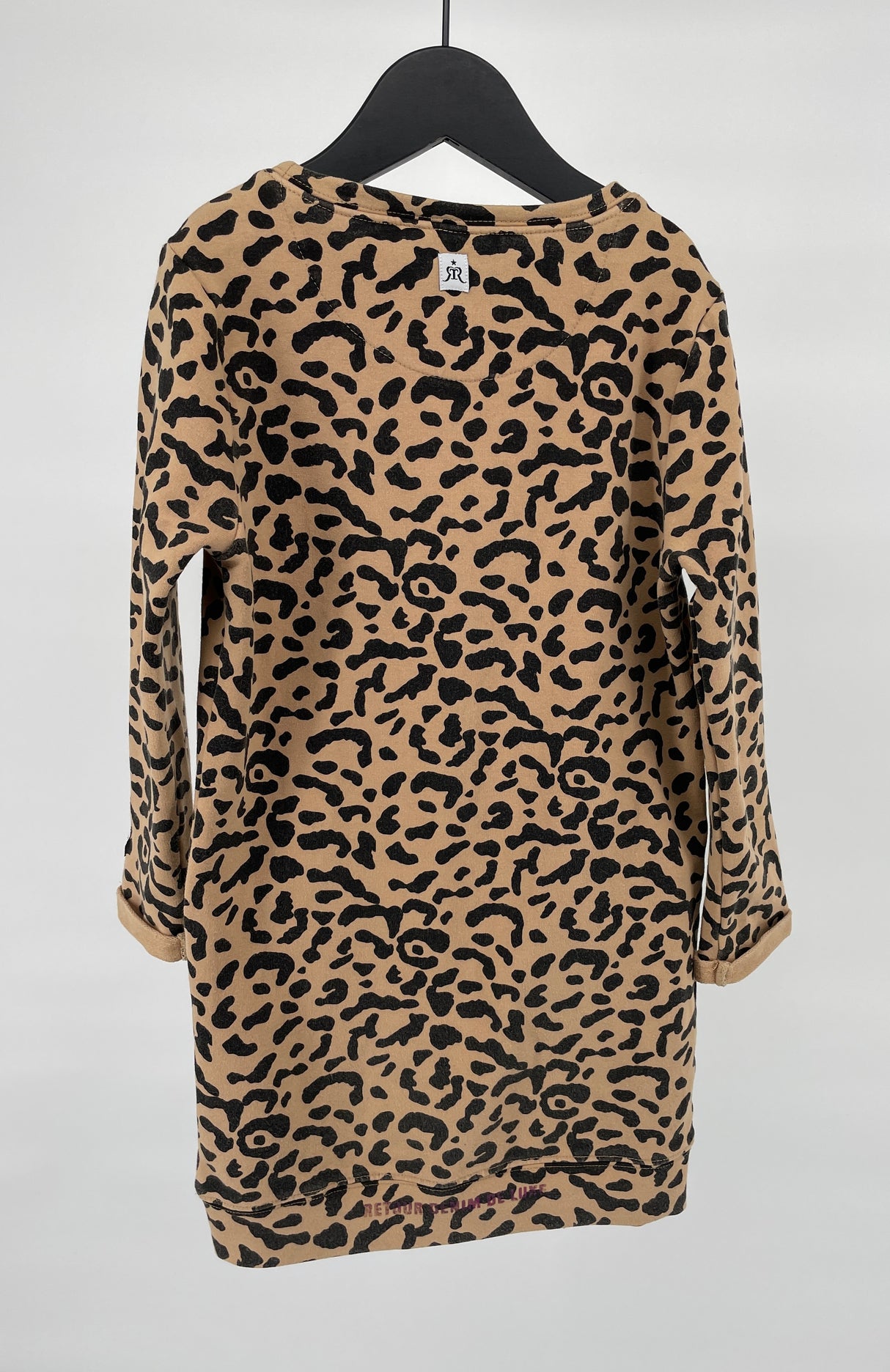 Jurk Bruin Luipaard Print Tiger Maat 110