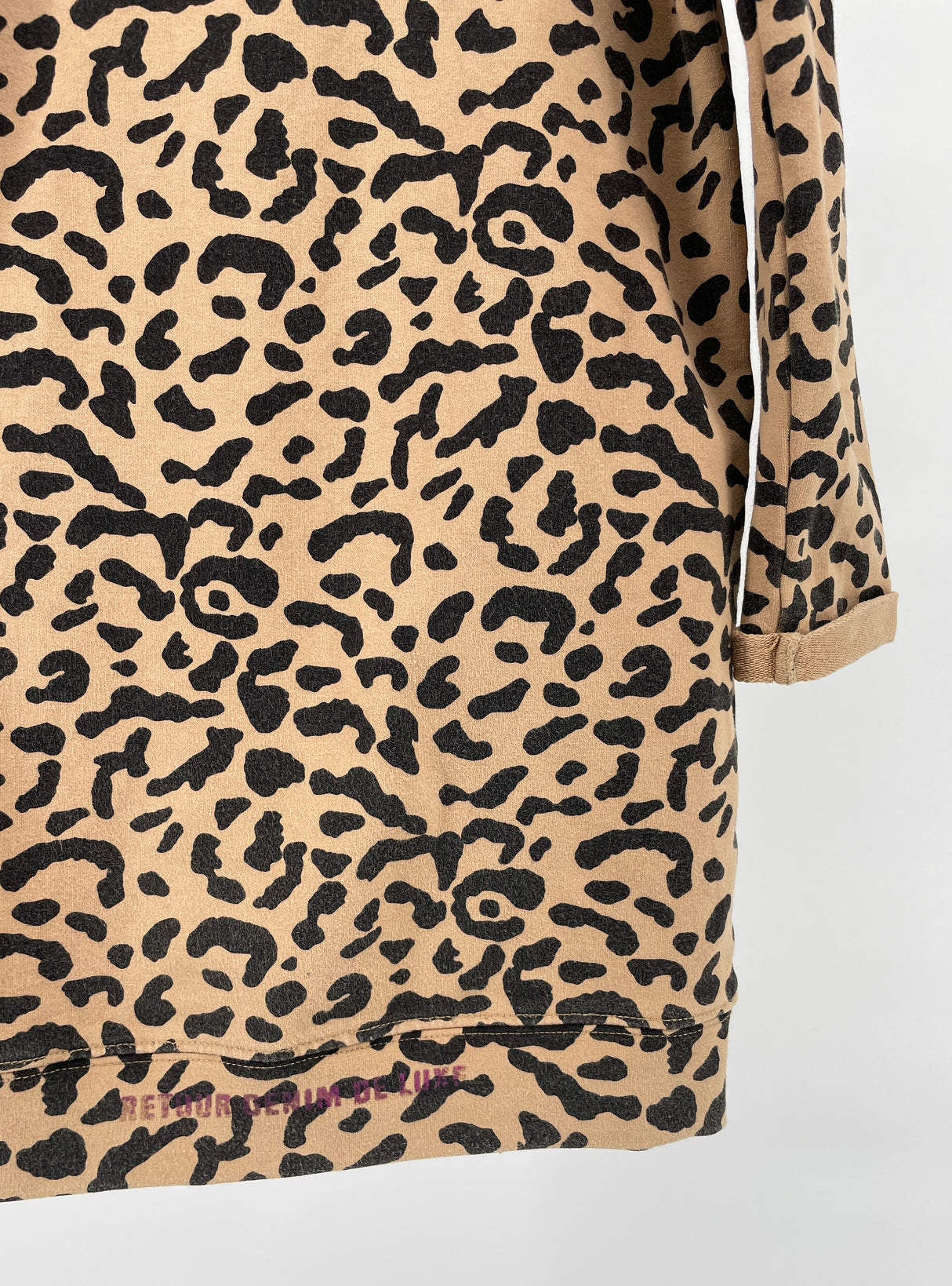 Jurk Bruin Luipaard Print Tiger Maat 110