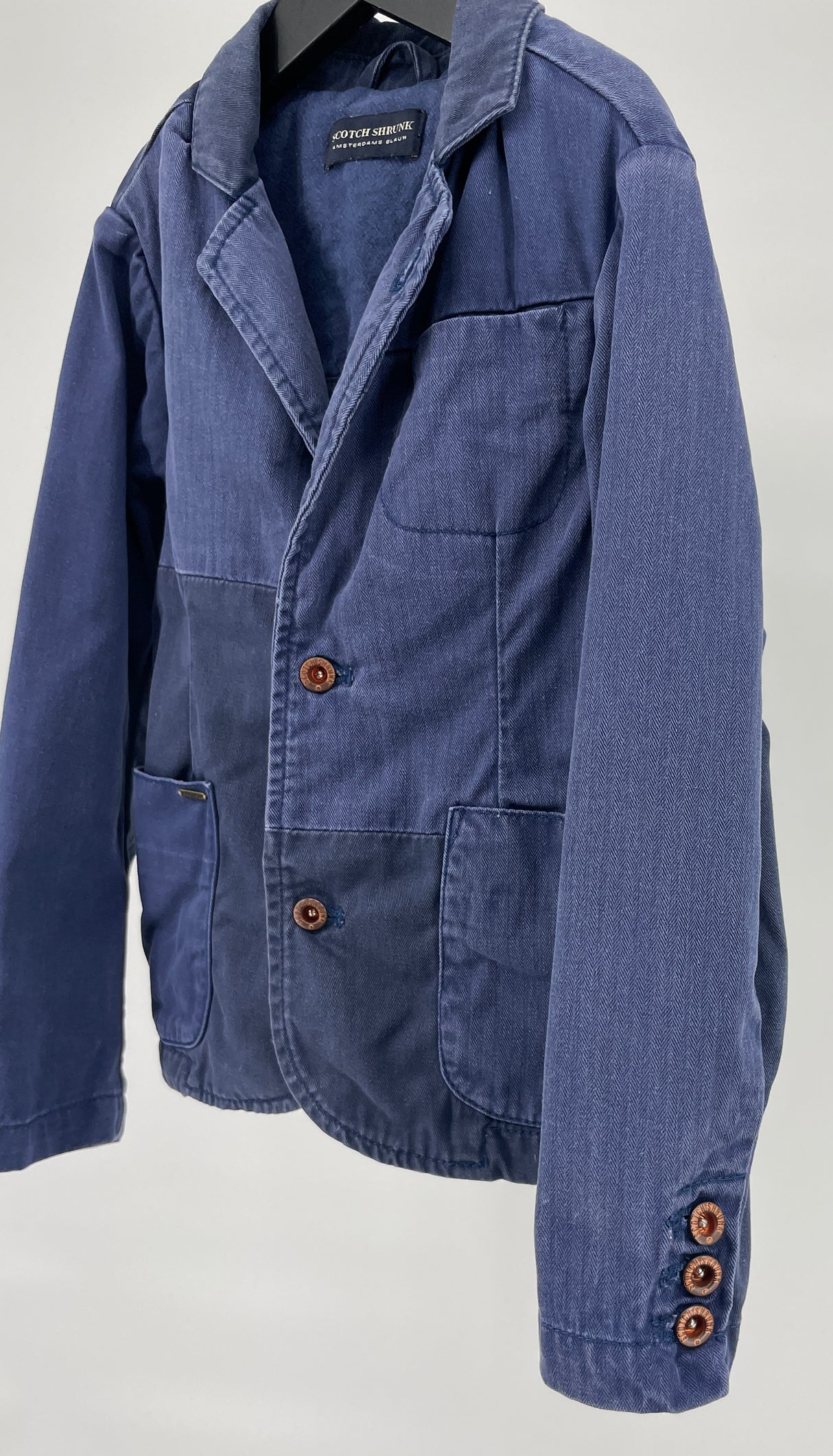 Jas Colbert Blauw Denim Maat 104