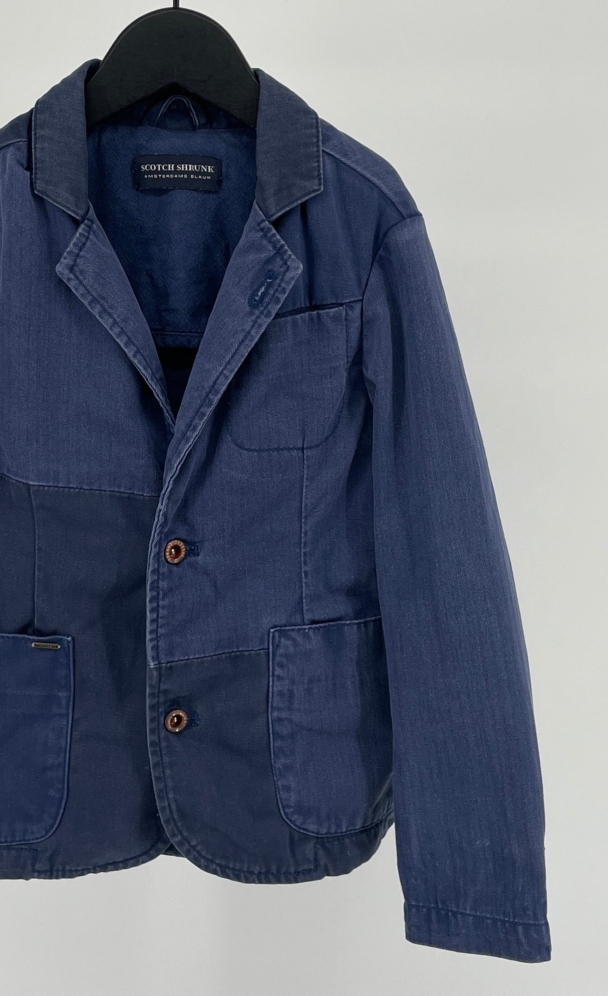 Jas Colbert Blauw Denim Maat 104