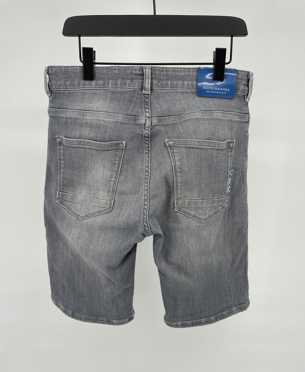 Korte Broek Grijs Denim Maat 152