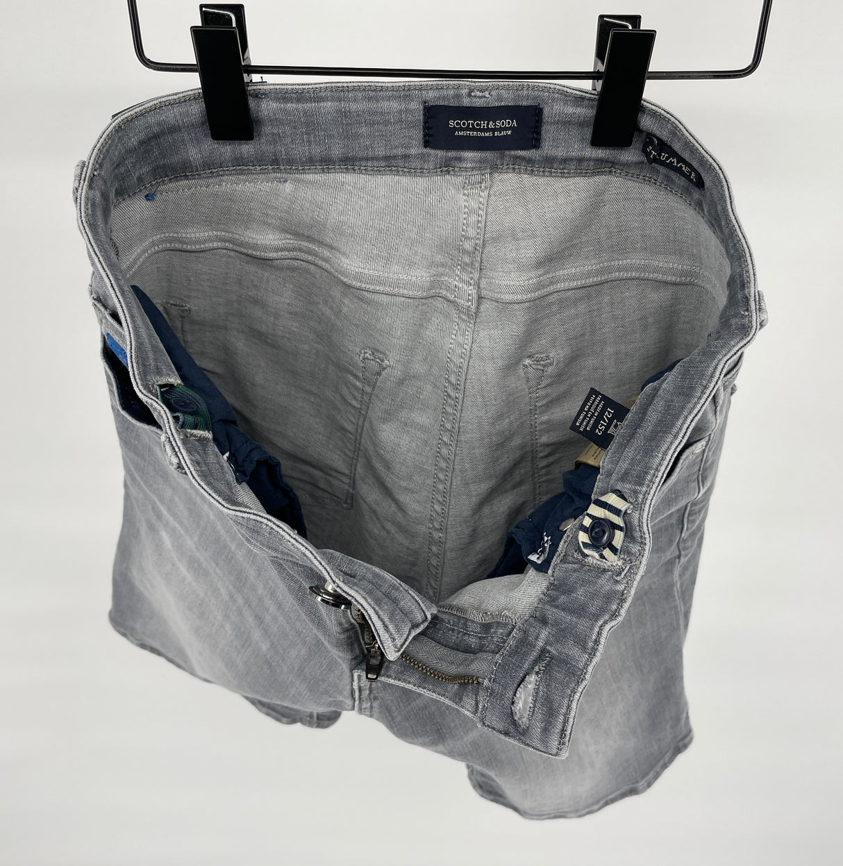 Korte Broek Grijs Denim Maat 152