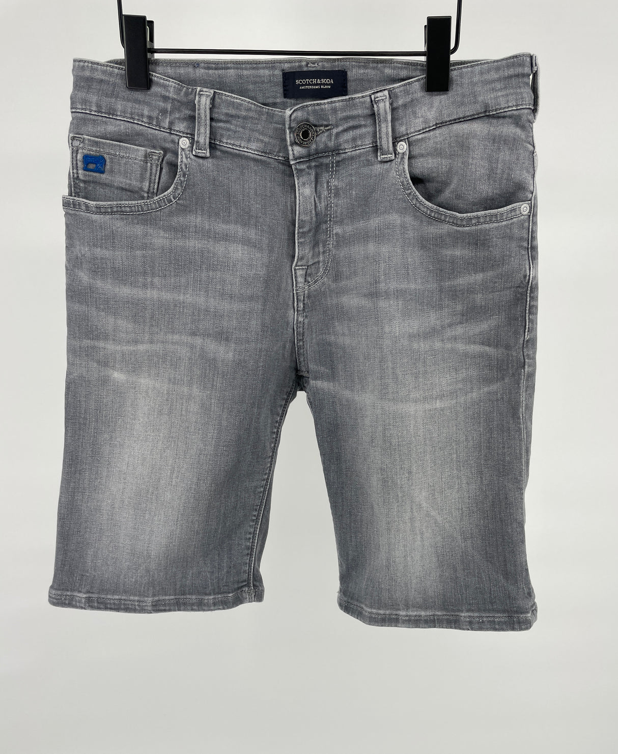 Korte Broek Grijs Denim Maat 152