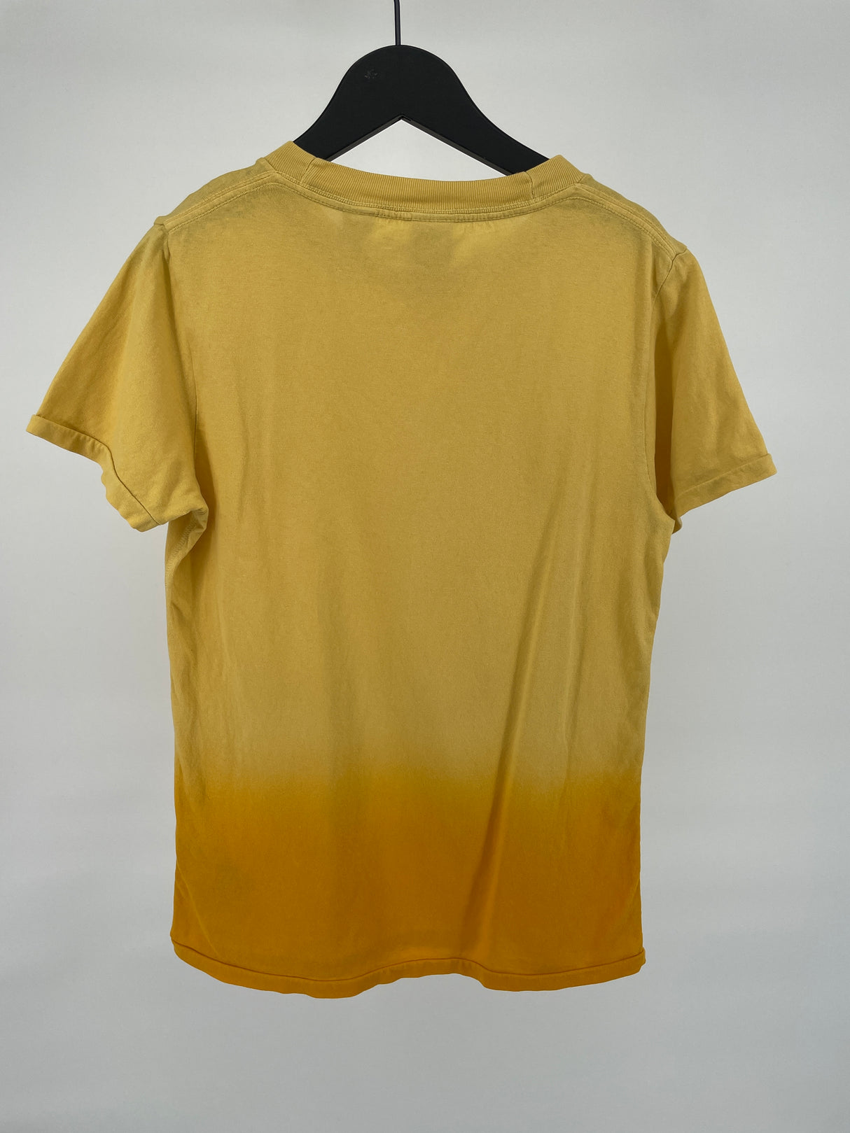 T-shirt Geel Dip Dye Oranje Maat 140