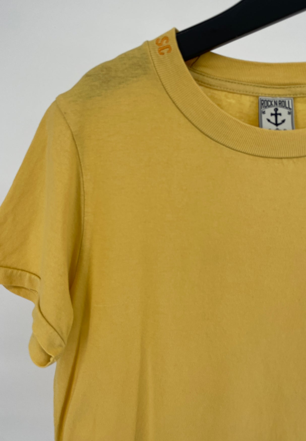 T-shirt Geel Dip Dye Oranje Maat 140