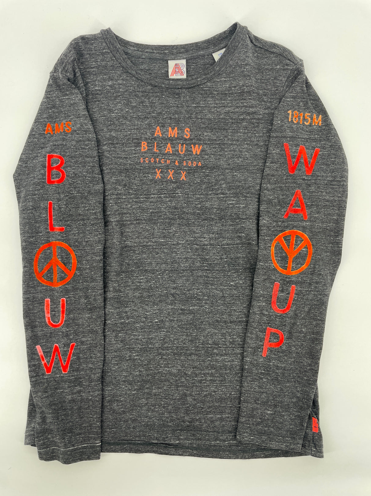 Longsleeve Grijs met Print Maat 152