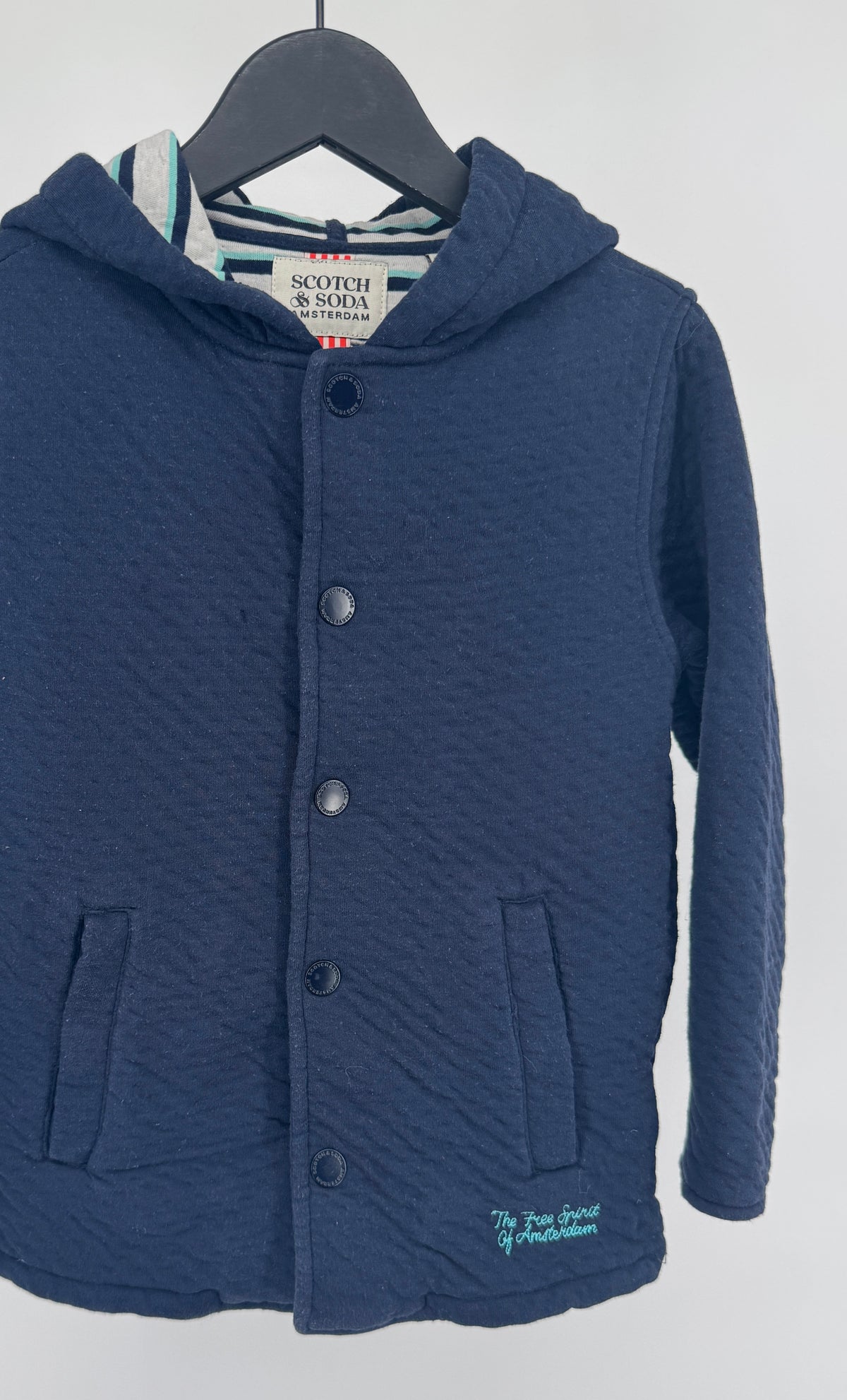 Vest Capuchon Donkerblauw Maat 116