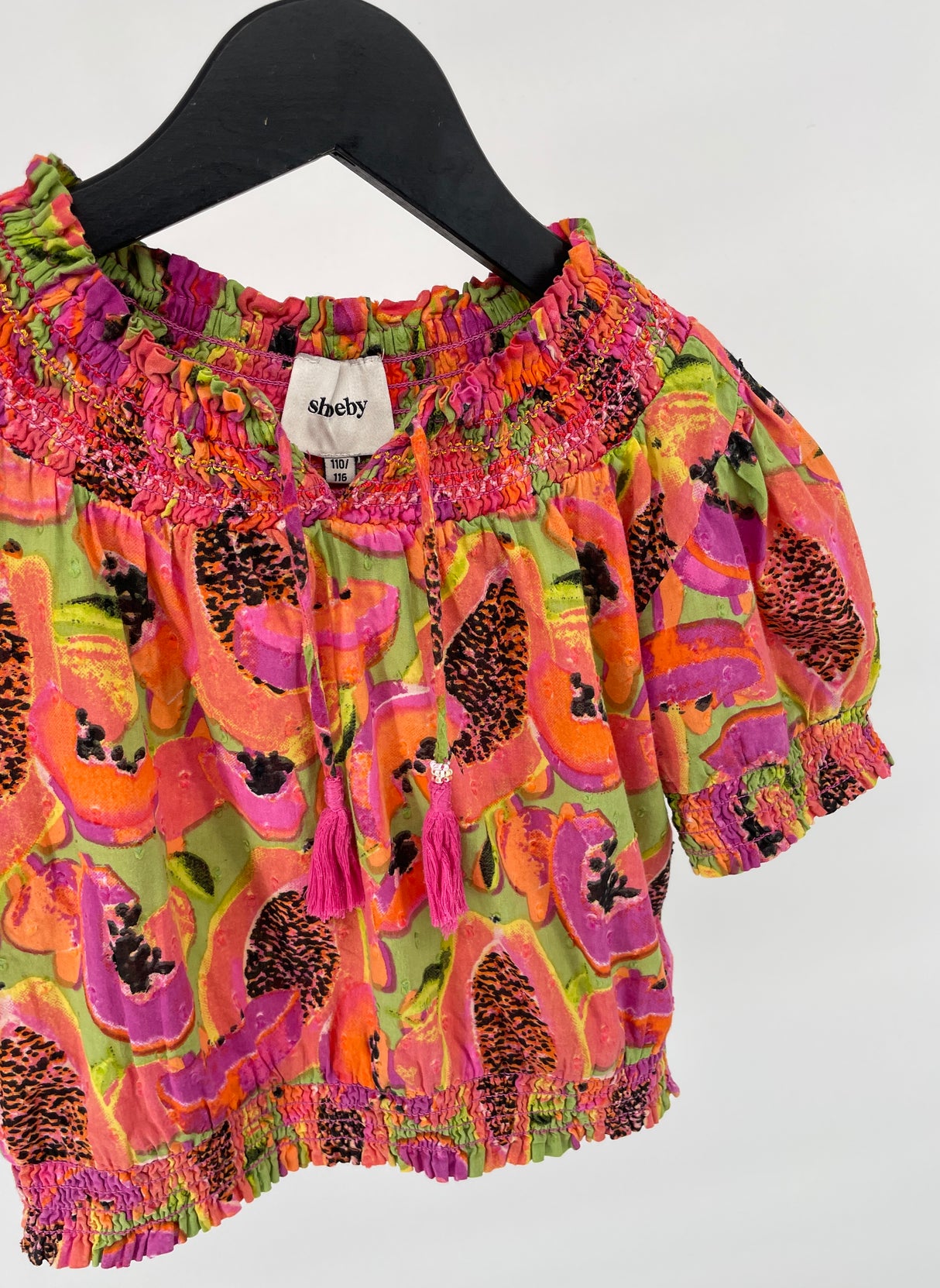 Smock Top Multi Color Zomerfruit Maat 110 / 116