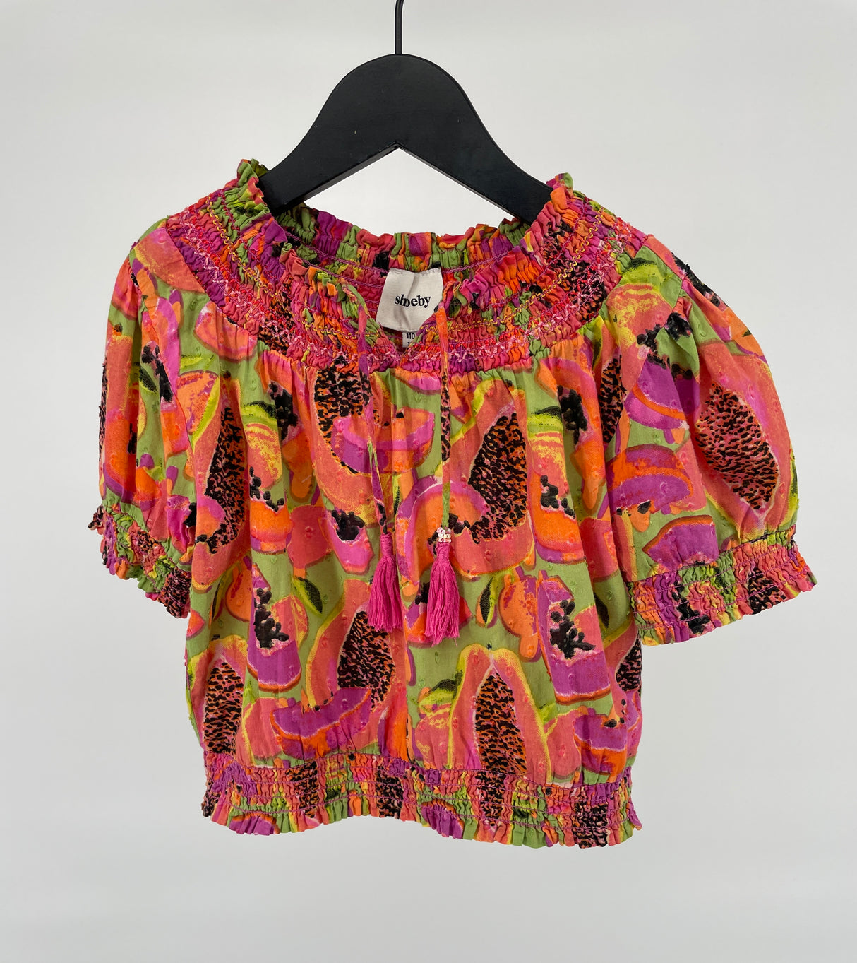 Smock Top Multi Color Zomerfruit Maat 110 / 116