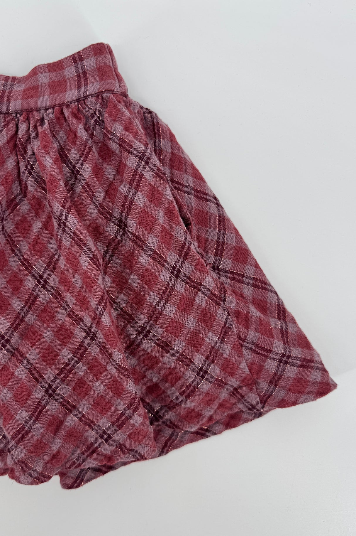 Rokje Paars Geruit Maat 110 / 116