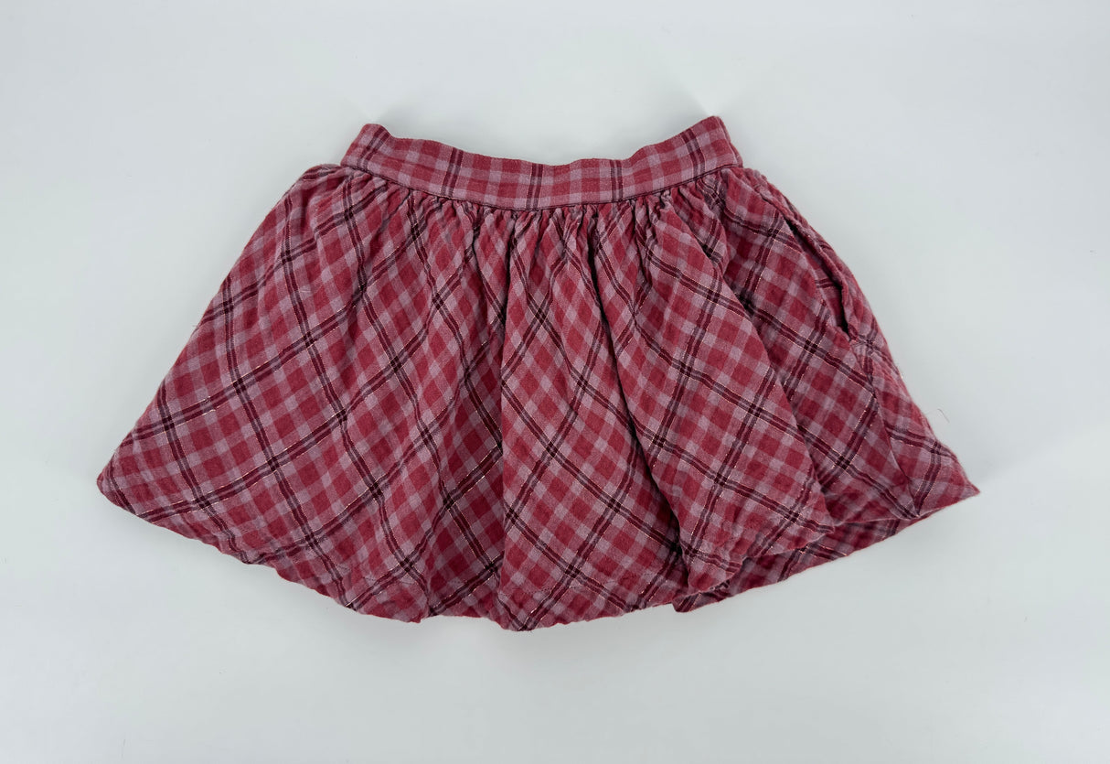 Rokje Paars Geruit Maat 110 / 116