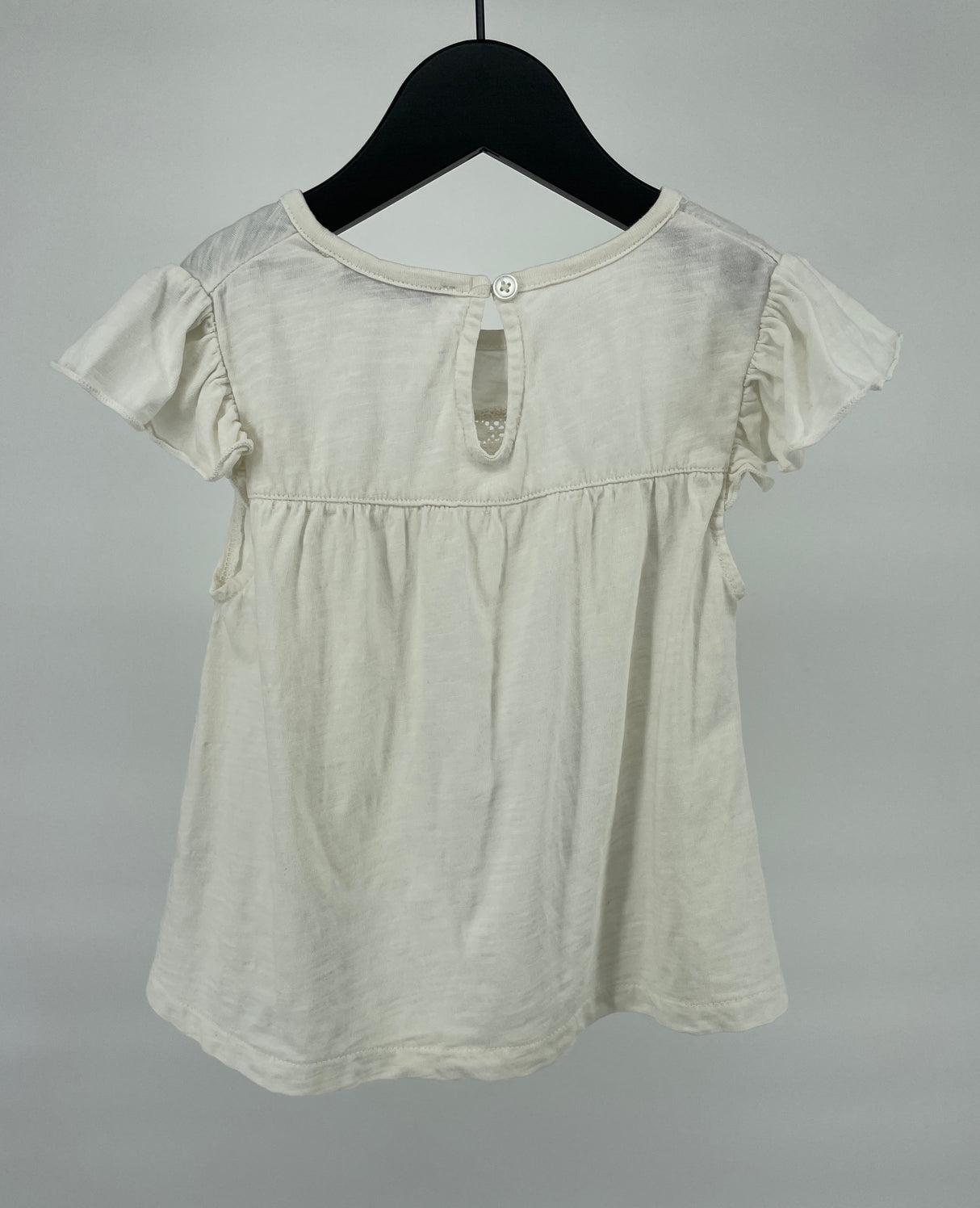 Top Beige Kapmouw Roesjes Maat 98 / 104