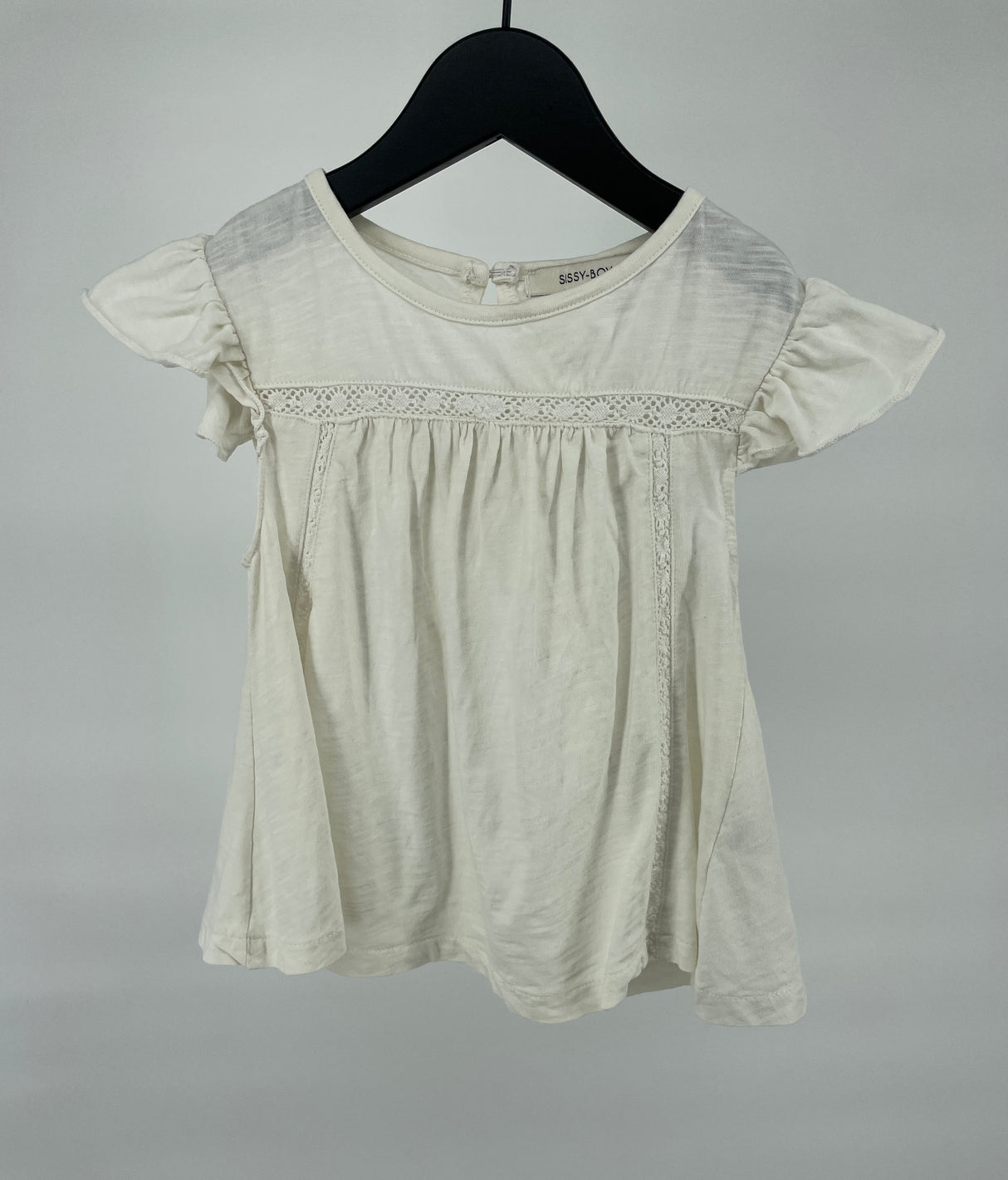 Top Beige Kapmouw Roesjes Maat 98 / 104