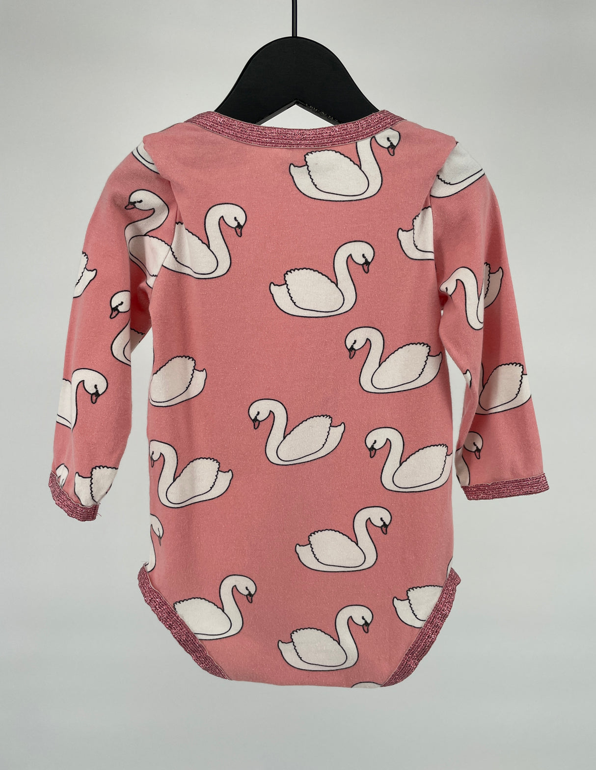 Romper Roze Zwanen Maat 74