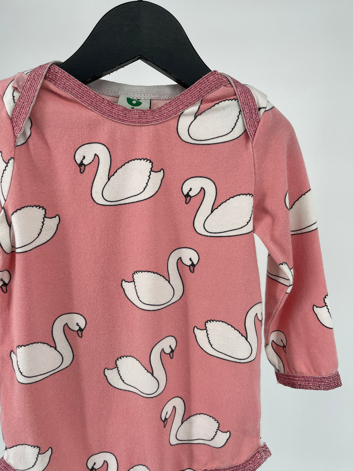 Romper Roze Zwanen Maat 74