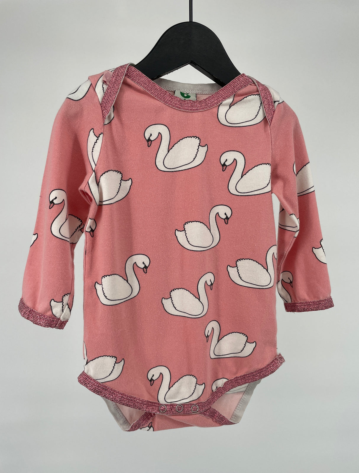 Romper Roze Zwanen Maat 74