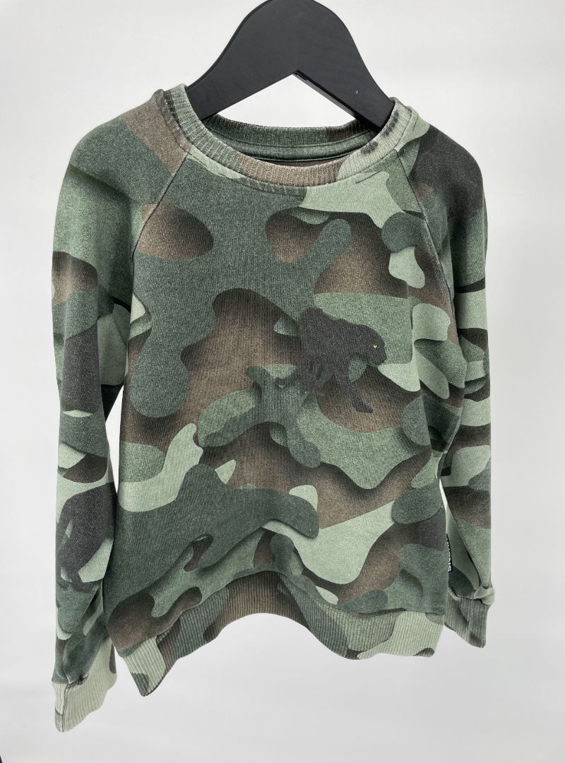 Trui Groen Camouflage Panter Maat 104