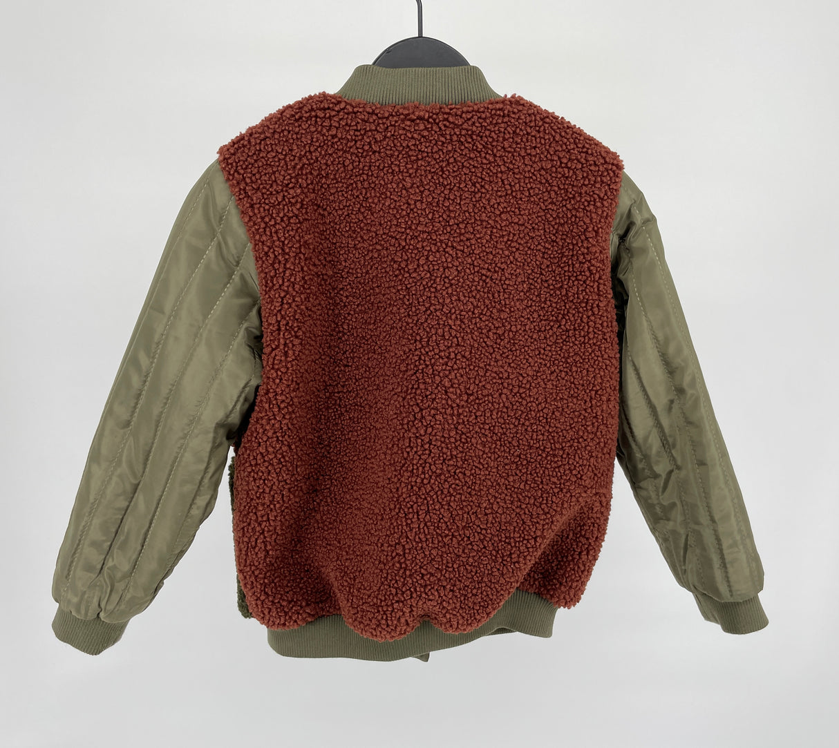 Jas Bruin Groen Teddy Maat 116