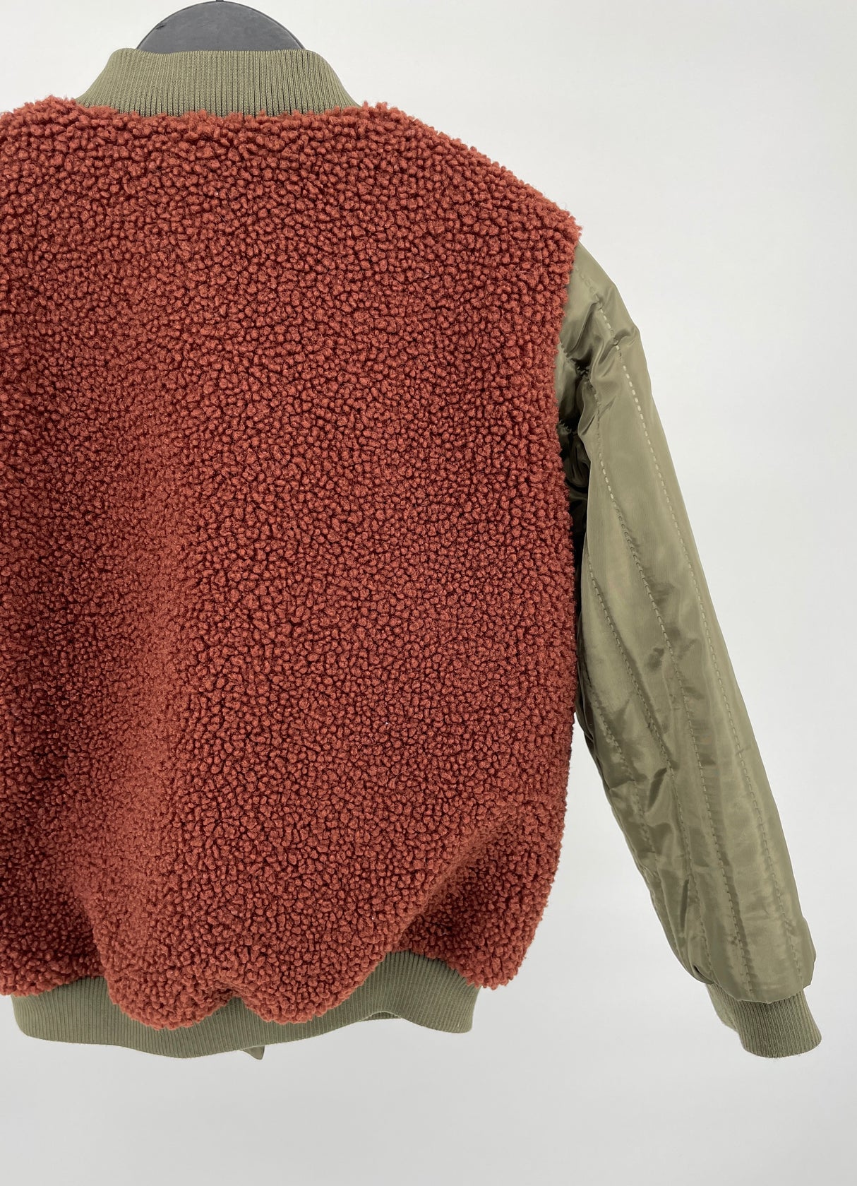 Jas Bruin Groen Teddy Maat 116