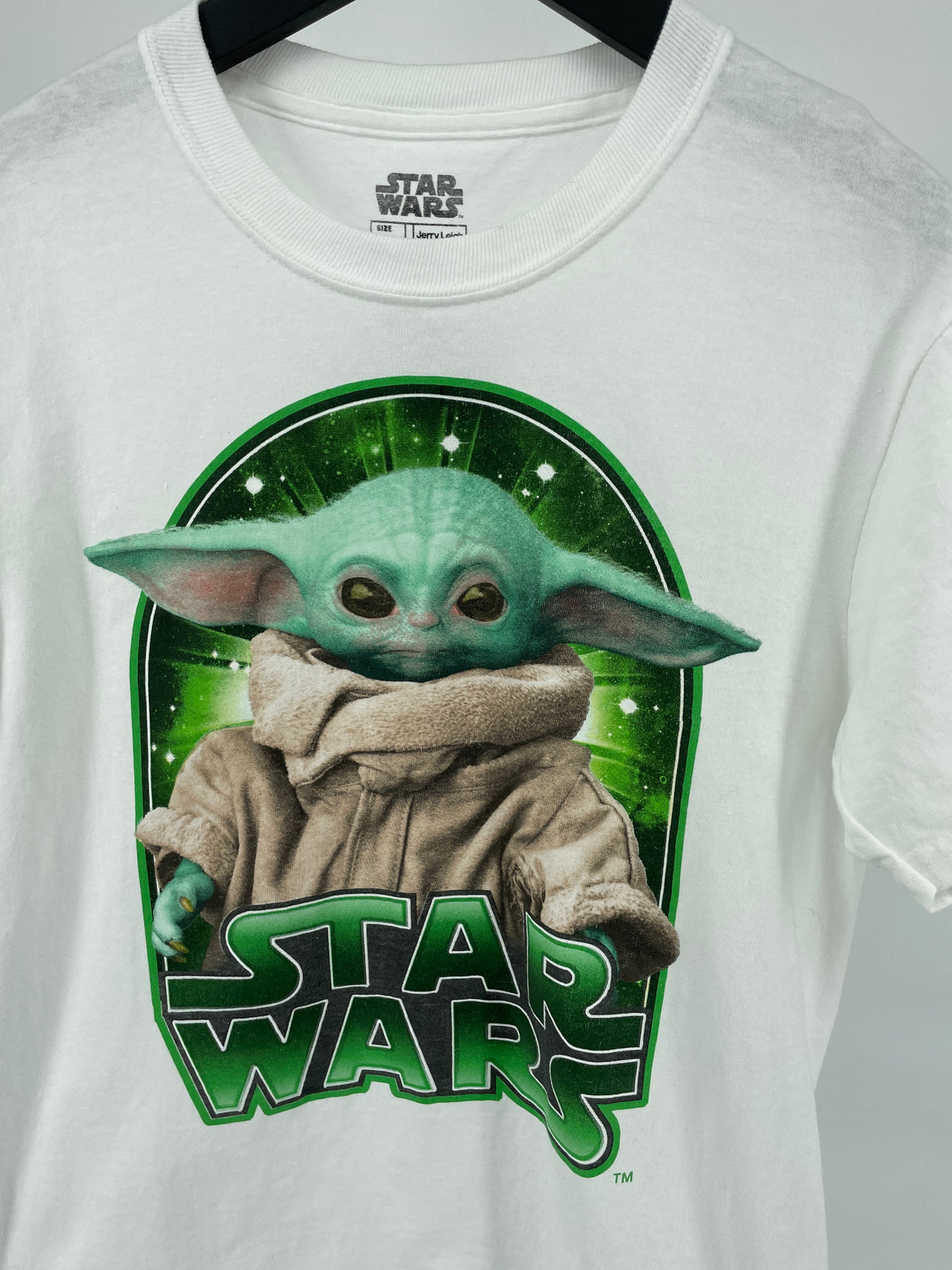 T-shirt Wit Baby Yoda Maat 128