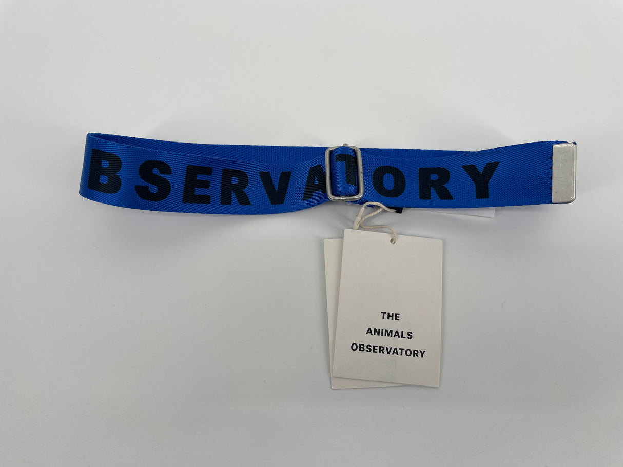 Riem Blauw met Logo Tekst