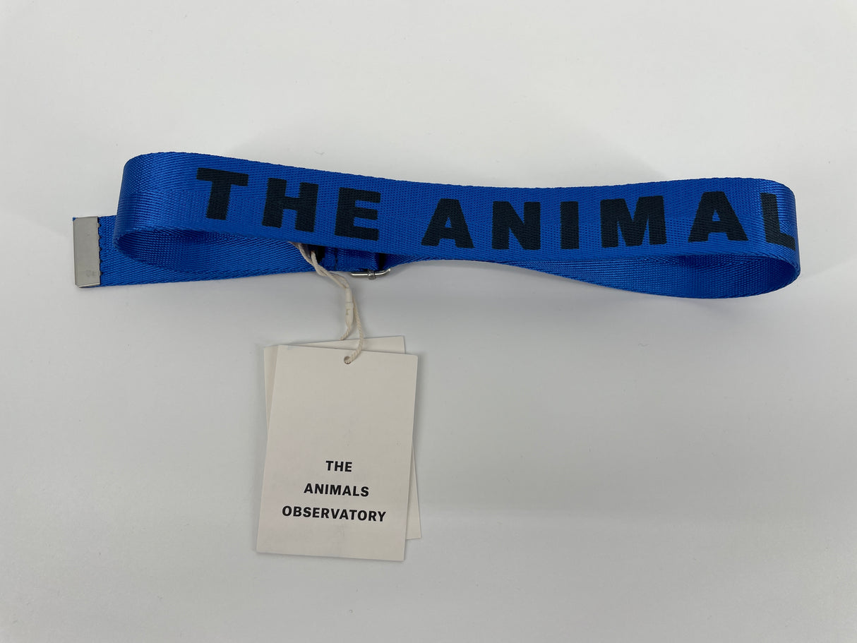 Riem Blauw met Logo Tekst