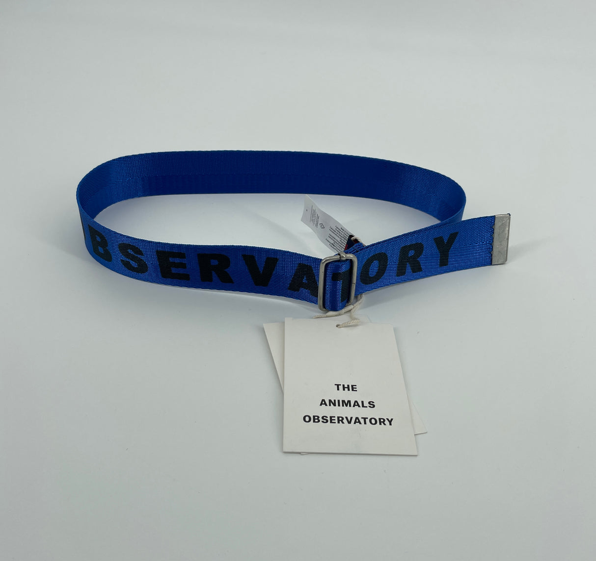 Riem Blauw met Logo Tekst
