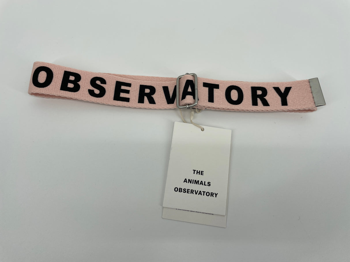 Riem Roze met Logo Tekst