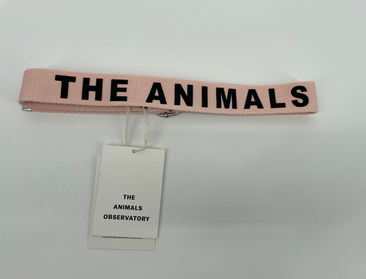 Riem Roze met Logo Tekst