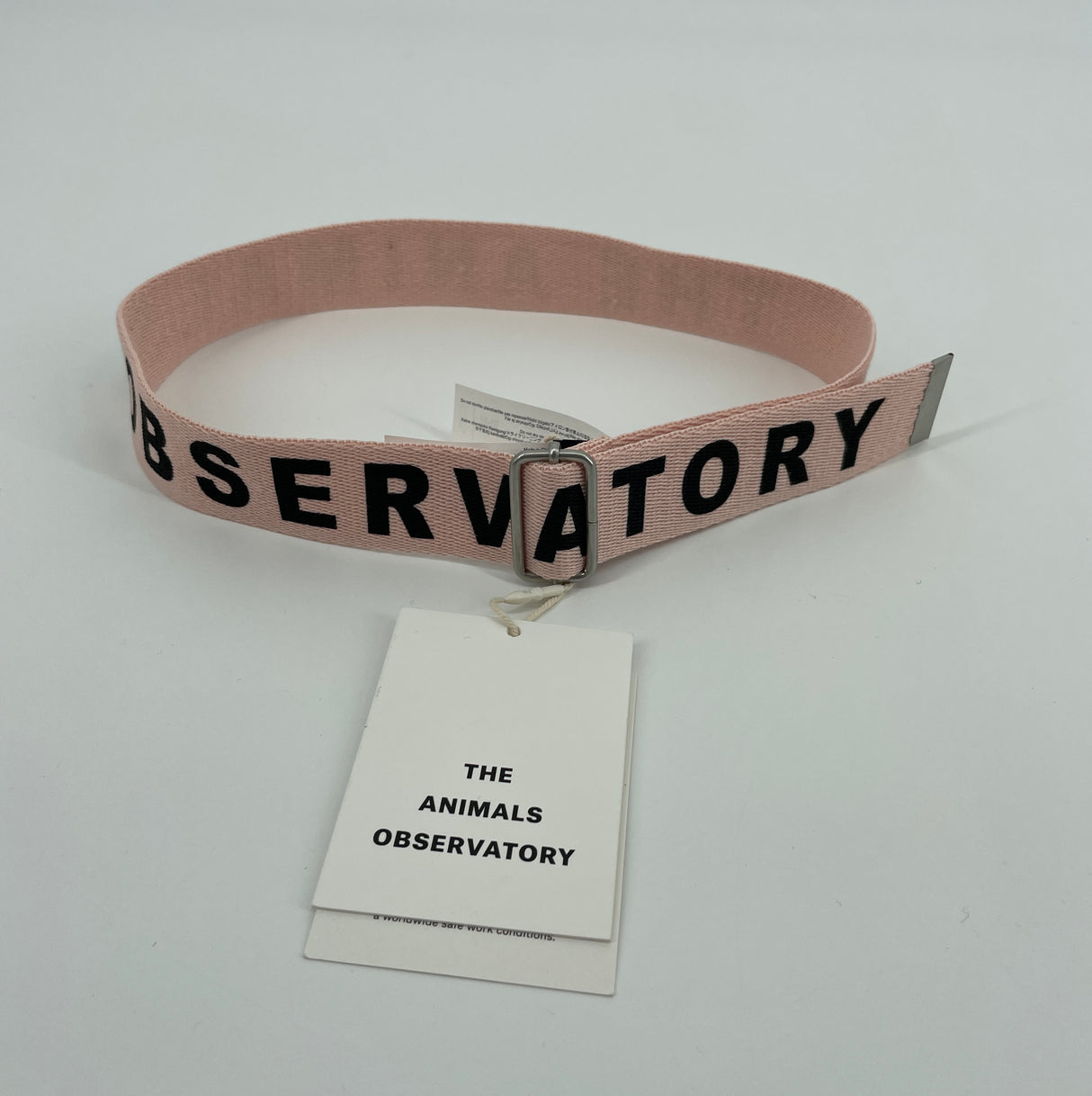 Riem Roze met Logo Tekst