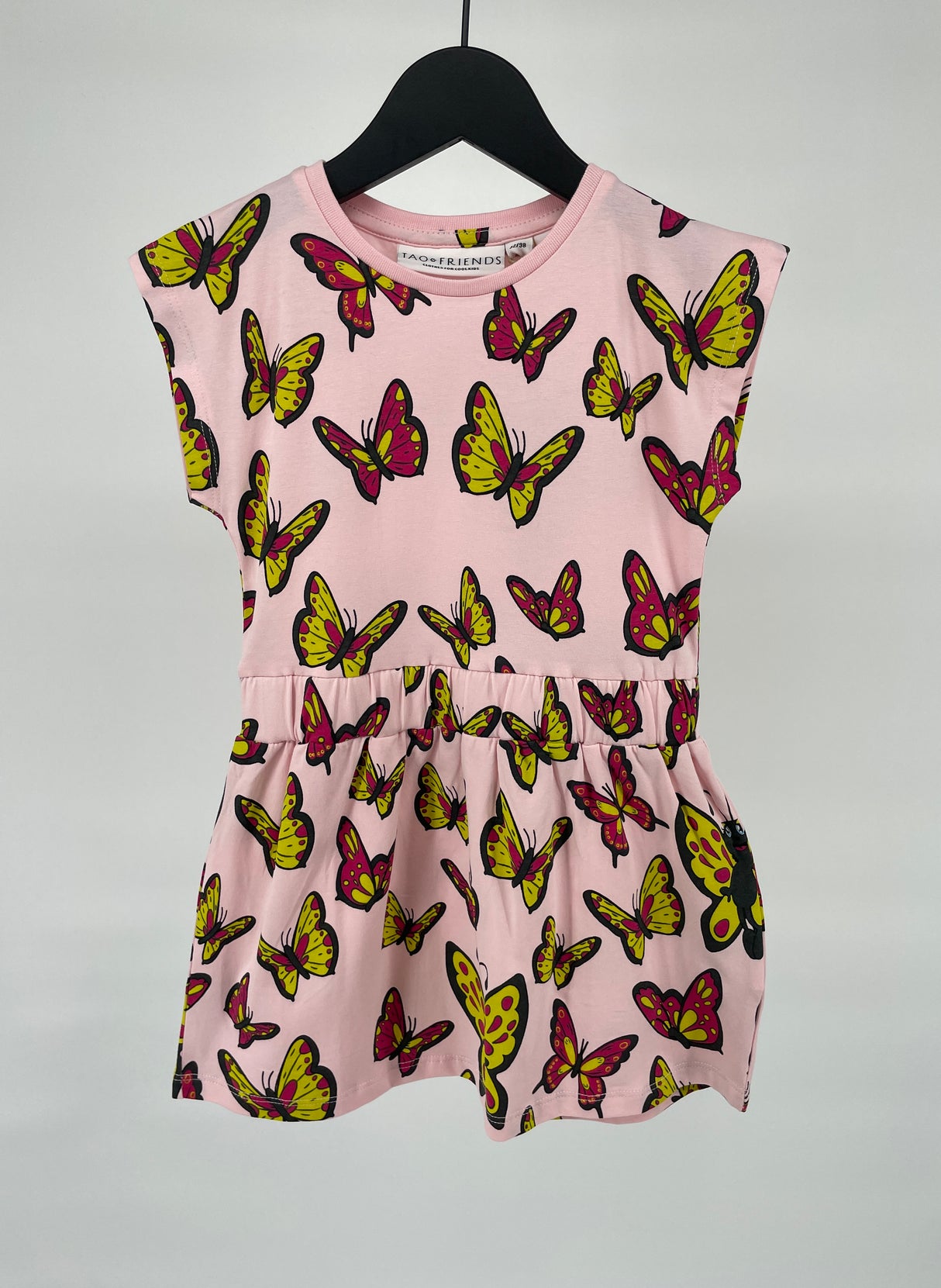 Jurk Roze Vlinders Maat 92 / 98