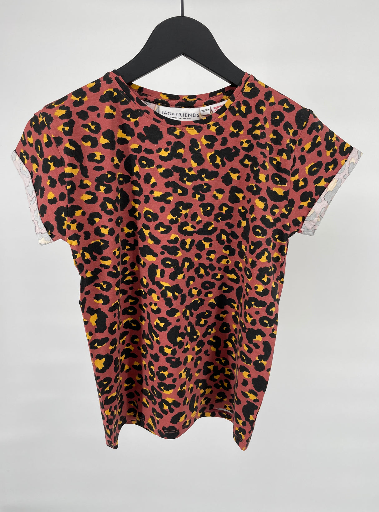 T-shirt Rood Luipaard