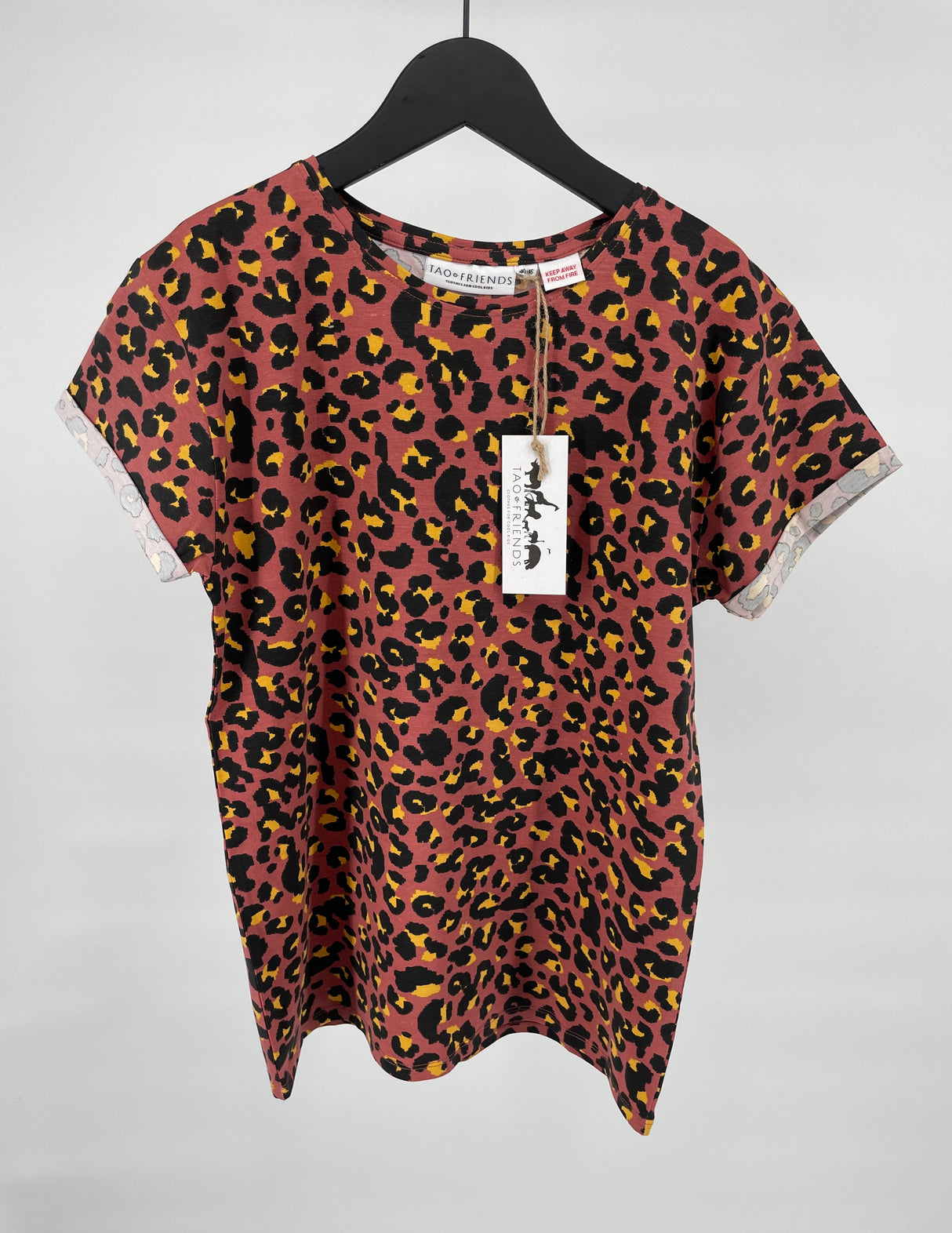 T-shirt Rood Luipaard