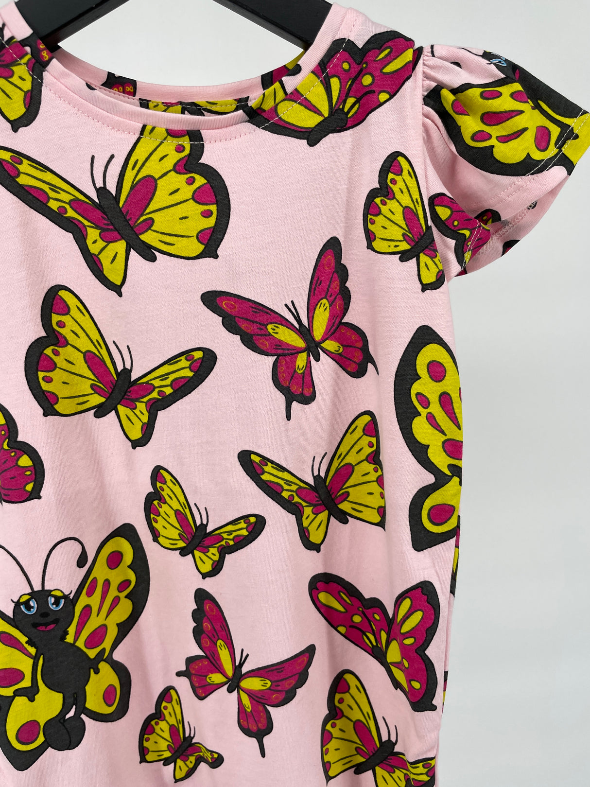 T-shirt Roze Vlinders Maat 92 / 98