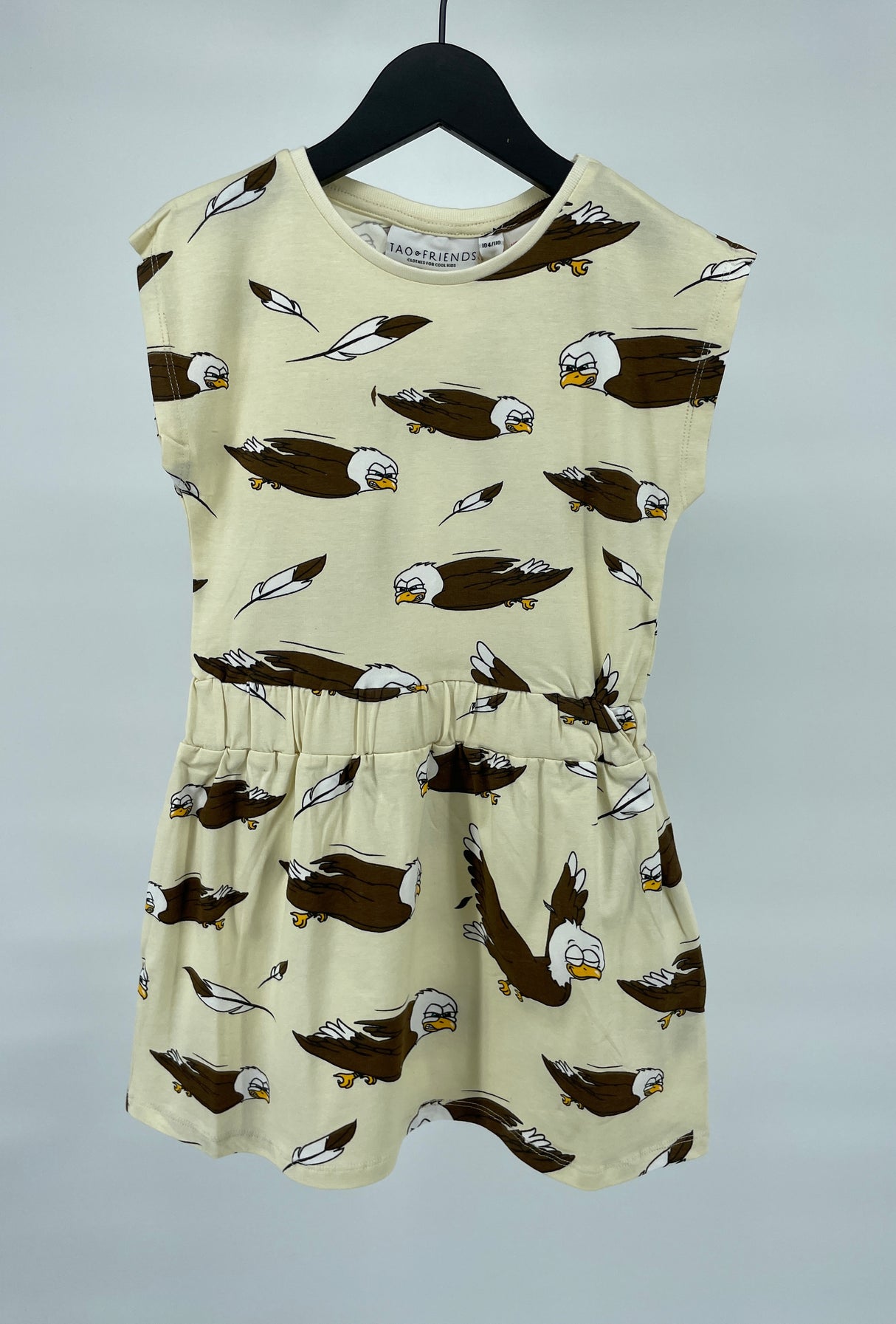 Jurk Beige Adelaars Print